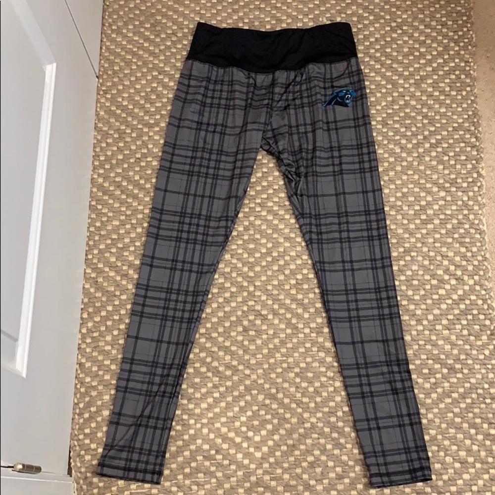 Carolina Panthers Plaid Leggings